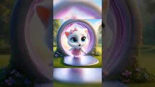 Cat on magic dream cat cat magic point cat mother realcats shortvideos cartoon cute [upl. by David396]