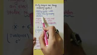 Why halogens are strong oxidizing agents class 12th chemistry neet chemistry shorts jee cbse12 [upl. by Ulane]