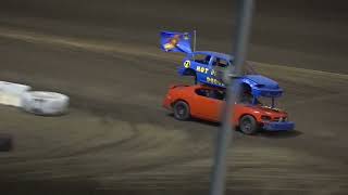 Perris Auto Speedway Night Of Destruction Double Decker Main Event with music 7123 [upl. by Eladal]