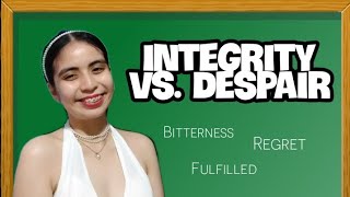 STAGE 8  INTEGRITY VS DESPAIR 2022  Tagalog [upl. by Clint]