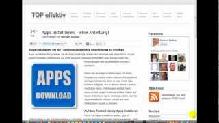 Apps installieren  eine Anleitung [upl. by Dauf]