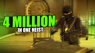 4 Million In 1 Heist With Casino Heist Vault Glitch  Silent And Sneaky Roof Entrance [upl. by Jordana]