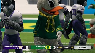 College Football Rivalry Huskies vs Ducks Mascot Battle [upl. by Atiugram]