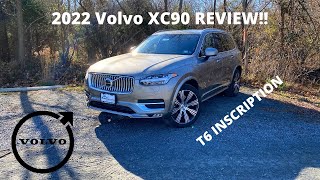 2022 Volvo XC90 T6 Inscription  REVIEW and POV DRIVE Whats new for 2022 [upl. by Ennyl]