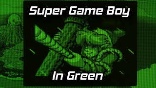 Super Game Boy in All Green on CRT [upl. by Woolson]