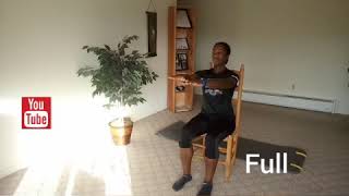 Adaptive In Home Strength Exercise Core Seated  Chair Dead Bug [upl. by Barbabra]