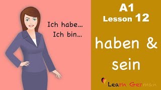 Learn German for beginners A1  Verb Conjugation Part 1  Lesson 12 [upl. by Homovec]