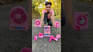 Satisfying With Unboxing Review Toys Vending Machine Washing MachineHair Dryer iron amp fan [upl. by Shepley]