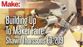 Building Up To Maker Faire Shawn Thorssons ED209 Part 1 [upl. by Nirad]