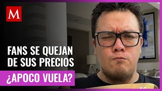 Franco Escamilla responde a queja sobre precios de su show en redes sociales [upl. by Assener]