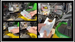 John Deere S130  No Spill Oil Change [upl. by Chow308]