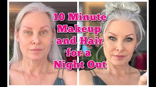 10 Minute Makeup and Hair for a Night Out [upl. by Reiniar]