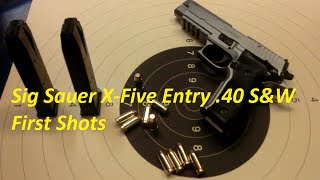 Sig Sauer X Five Entry 40SampW  First Shots [upl. by Chloe]