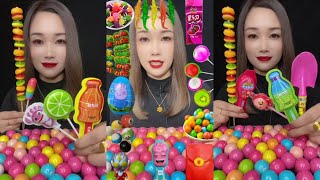 Colorful candy dreams 😍bASMR mukbang eating sounds asmr mukbang candy eating [upl. by Eraste]