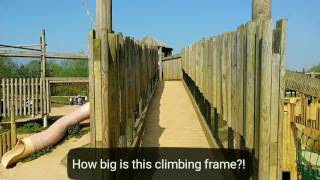 Stanwick Lakes  biggest climbing frame youve ever seen [upl. by Ardene]