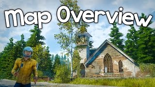 Miscreated Map Overview  All Towns and Interesting Locations  Islands Map LINK [upl. by Haberman934]