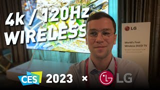 Wireless LG OLED M3 TV mit Zero Connect Box in 97 Zoll 😳 CES 2023 [upl. by Wyck882]