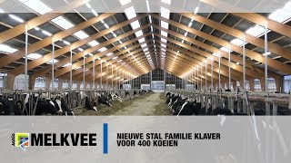 Nieuwe stal familie Klaver voor 400 koeien  wwwmelkveenl [upl. by Acirej]