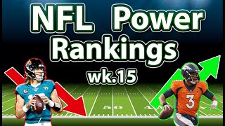 NFL Week 15 Power Rankings [upl. by Niltiak]