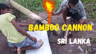 උණ වෙඩි  Una Wedi Bamboo Cannon 🔥🔥 Sri Lanka 🇱🇰 shorts [upl. by Dorree582]