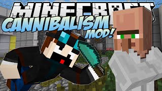 Minecraft  CANNIBALISM MOD Eating Dr Trayaurus  Mod Showcase [upl. by Annaert]