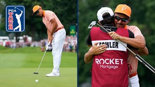 Every shot from dramatic playoff at 2023 Rocket Mortgage Classic [upl. by Ahsiemal683]