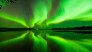 Aurora Borealis in Rovaniemi the Official Hometown of Santa Claus in Lapland Finland [upl. by Ardnosak968]