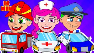 Community Helpers Song  More Nursery Rhymes and Kids Songs [upl. by Ramalahs989]