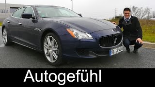 2015 Maserati Quattroporte test drive REVIEW V6 Diesel  Autogefühl [upl. by Phaidra]