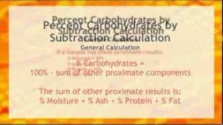 Proximate Analysis  Percent Carbohydrates [upl. by Jordanna]