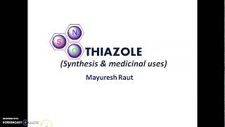 Thiazole [upl. by Enilram]