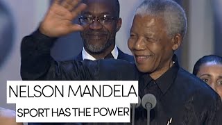 Nelson Mandelas Inspiring Words  Celebrating 20 years of Sports Power to Change the World [upl. by Hayn875]