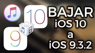 Bajar de iOS 10 a iOS 932 Downgrade iPhone iPod amp iPad  ZIDACO [upl. by Nywles]