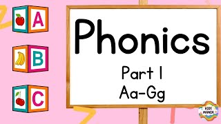 ABC Interactive Phonics for Kindergarten l Phonic Sounds AaGg l Phonics Adventure A to Z [upl. by Ehav901]