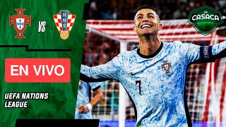 🚨 PORTUGAL vs CROACIA 🔥 UEFA NATIONS LEAGUE 2024  JUEGA CRISTIANO RONALDO [upl. by Aretina748]