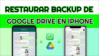 Evita perder tus chats Cómo restaurar WhatsApp de Google Drive en iPhone 2024 [upl. by Ardyaf967]