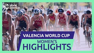 Extended Race Highlights  2024 Valencia World Triathlon Cup Women [upl. by Cherri]