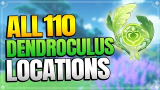 All 110 Dendroculus Locations in Sumeru Forest  In Depth Follow Along Route 【Genshin Impact 30】 [upl. by Pauletta]