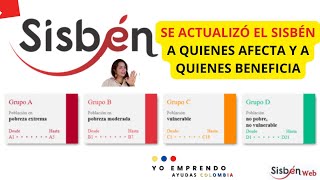 Actualización de SISBEN a quienes Beneficia y perjudica Para los SUBSIDIOS Y AYUDAS 2024 [upl. by Ellen]