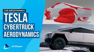 Tesla Cybertruck Aerodynamics  Production version updates [upl. by Suaeddaht]