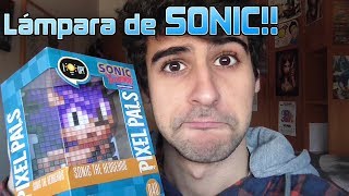 Unboxing Pixel Pals SONIC Lámpara de Pixeles [upl. by Heuser321]