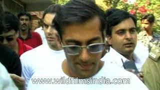 Salman Khan jailed in wildlife case  archival footage [upl. by Pond]