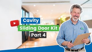 Cavity Sliding Door Kit Part 4 Installing Draught Proofing to the Head of the Door [upl. by Edrick]