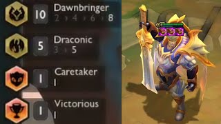 I got 10 Dawnbringer 3 Star Garen⭐⭐⭐ft 5 Draconic   TFT SET 55 [upl. by Boorman]