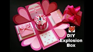 Explosion Box Tutorial  Birthday Box  How to Make Explosion Box [upl. by Darwen]