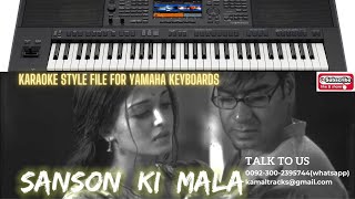 sanson ki mala pe karaoke style file for yamaha keyboard by shahid kamalsong yamaha [upl. by Ecirted]