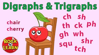 Digraphs and Trigraphs  Fun Phonics Songs  Rock ’N Learn [upl. by Nakah]