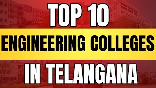 Top 10 engineering colleges in telangana 2024  Top 10 eamcet colleges eamcet engineering top10 [upl. by Julissa]