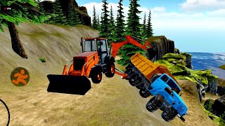 BACKHOE LOADER JCB SIMULATOR  EPIC CAR TRUCK AND JCB GAME [upl. by Derman836]