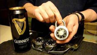 Lock Picking Tutorial Of Home Made Padlock Shims VERY EASY [upl. by Novihs867]